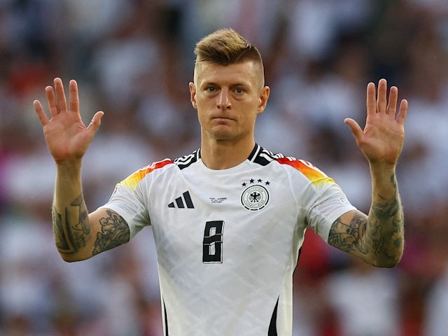 Germany's Toni Kroos looks dejected after the match on July 5, 2024