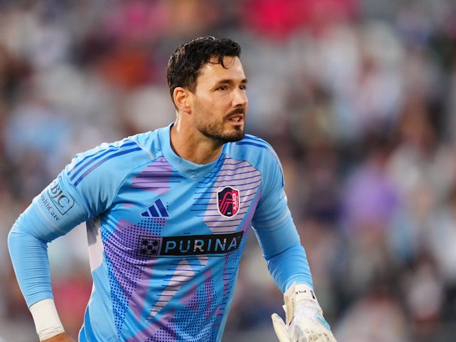 St Louis City goalkeeper Roman Burki