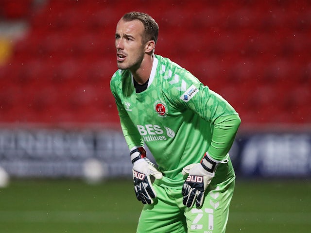 Alex Cairns in action for Fleetwood Town in September 2020