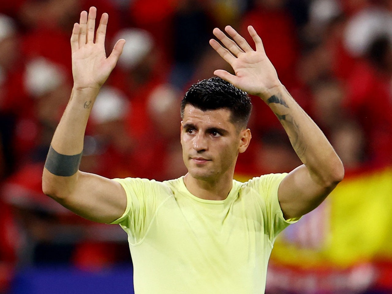 Spain's Alvaro Morata doubtful for Euro 2024 final after collision with steward