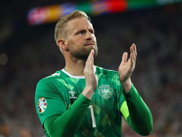 Denmark's Kasper Schmeichel on June 29, 2024