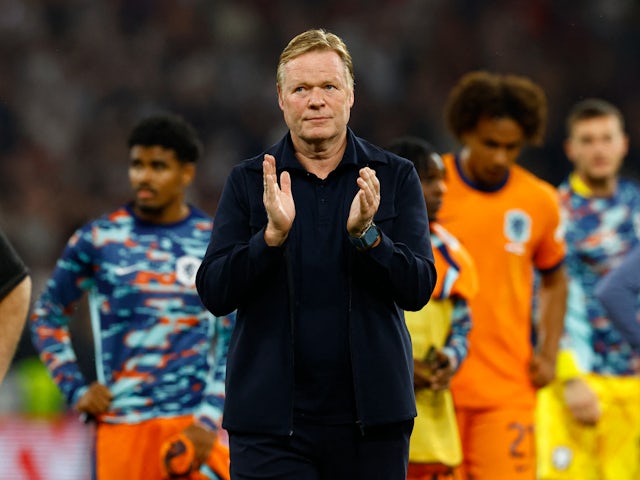 Een foto van de Nederlandse coach Ronald Koeman op 11 juli 2024