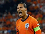 The Netherlands' Virgil van Dijk reacts on July 11, 2024