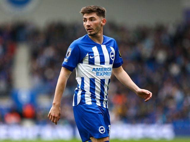 Brighton & Hove Albion's Billy Gilmour pictured on May 5, 2024