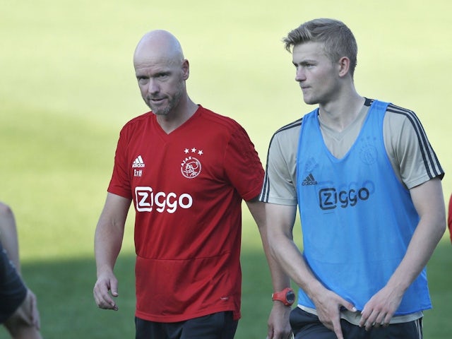 Erik ten Hag and Matthijs de Ligt Ajax in Austria on July 19, 2024