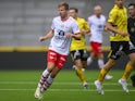 Fredrikstads Simen Rafn in action on June 29, 2024