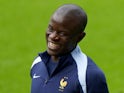 France's N'Golo Kante smiles during a training session on June 23, 2024