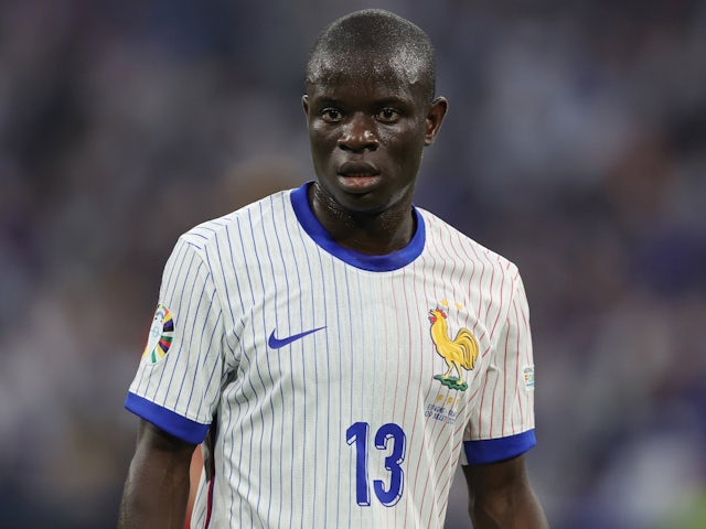 France's N'Golo Kante during the match on July 9, 2024