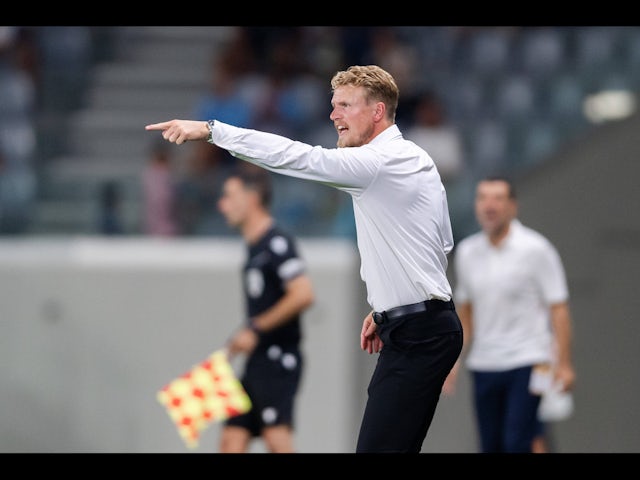 Manager Oscar Hiljemark of Elfsborg during the UEFA Europa League qualification match on July 18, 2024 [IMAGO]