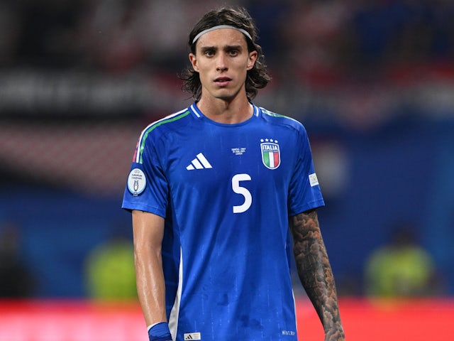 Italy's Riccardo Calafiori pictured in June 2024