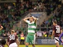 Shamrock Rovers Aaron Greene reacts to a missed chance during the second qualifying round first leg match at Tallaght Stadium, Dublin, against Sparta Prague - 23/07/2024  [on July 28, 2024]