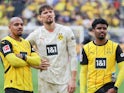 Donyell Malen (Borussia Dortmund), Torwart Gregor Kobel (Borussia Dortmund), Ian Maatsen (Borussia Dortmund), on July 27, 2024