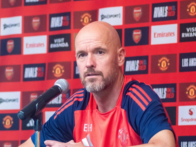 Manchester United head coach Erik ten Hag on July 26, 2024