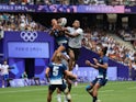 Iosefo Baleiwairiki of Fiji at the Olympic Games on July 25, 2024
