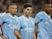Manchester City's Julian Alvarez and Kalvin Phillips on September 27, 2023