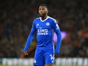 Leicester City's Kelechi Iheanacho in action on February 27, 2024