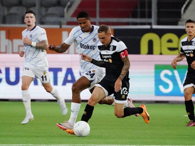 Mattia Bottani of Lugano in action on July 23, 2024