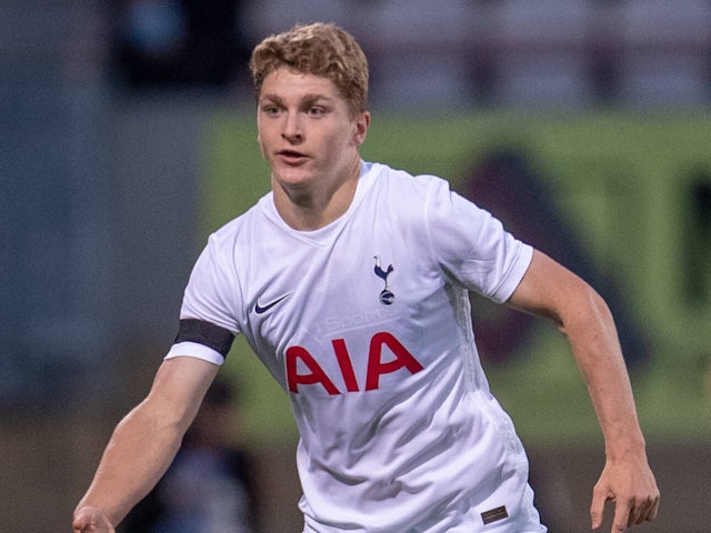 Matthew Craig in action for Tottenham Hotspur on September 21, 2021