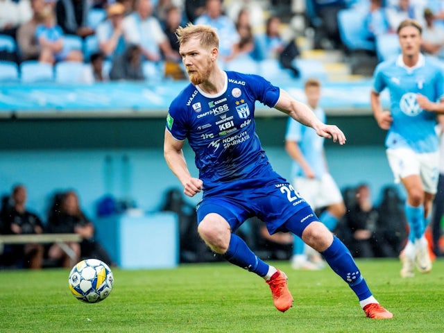 Odmar Faero of Klaksvik during the UEFA Champions League football match between Malmo FF and Klaksvik on July 23, 2024 [on July 28, 2024]