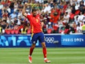 ABEL RUIZ 9 of Team Spain reacts during the Football Men s Group C against Team Uzbekistan on July 25, 2024