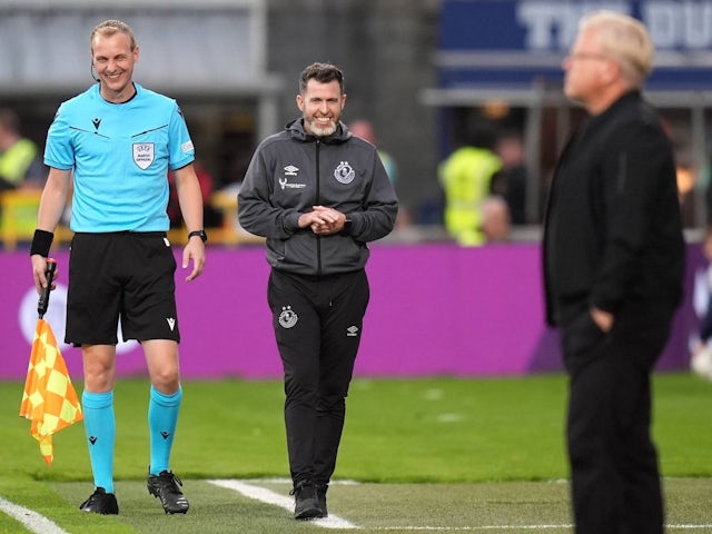 Shamrock Rovers manager Stephen Bradley during the second qualifying round first leg match at Tallaght Stadium, Dublin. Picture date: Tuesday 23/07/2024. [on July 28, 2024]