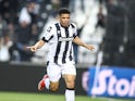 PAOK s Taison celebrates after scoring the first goal for his team during a Greek Superleague playoffs game between PAOK FC and Olympiacos FC. PAOK won the game 2-0 May 12, 2024 [on July 22, 2024]