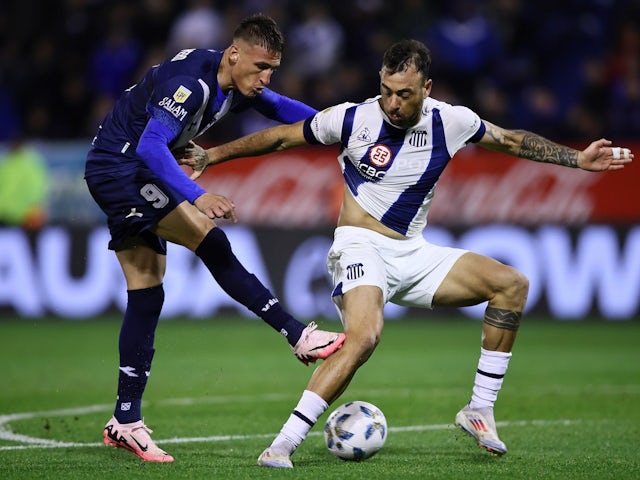 Matias Catalan in action for Talleres on July 21, 2024