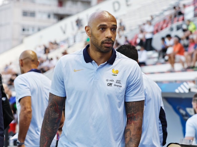 France Under-23s manager Thierry Henry pictured on July 17, 2024