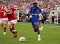 Chelsea youngster Tyrique George in action against Wrexham on July 25, 2024.