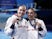 Bronze medallists Yasmin Harper of Britain and Scarlett Mew Jensen of Britain pose with their medals on July 27, 2024