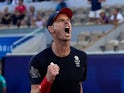 Britain's Andy Murray reacts on July 28, 2024