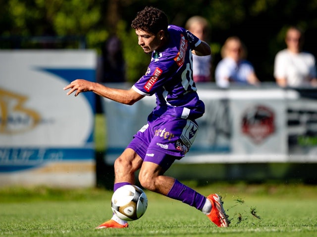 Ben Bobzien of Austria Klagenfurt in action on June 28, 2024