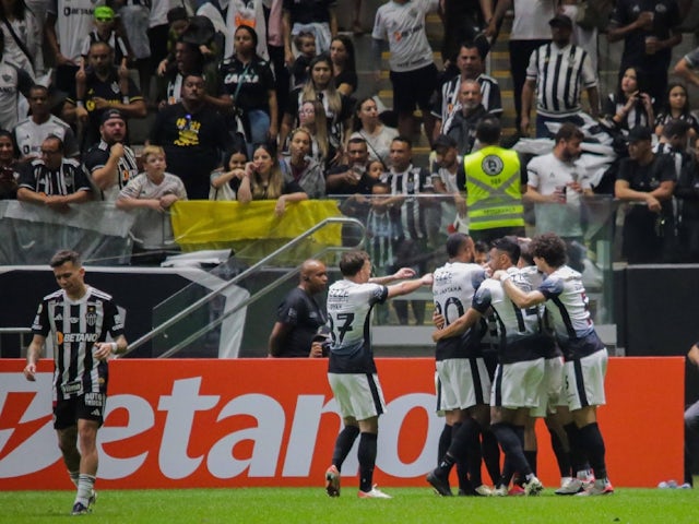 Corinthians players celebrating on July 30, 2024