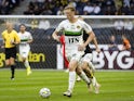 GAISs Filip Beckman during the football match in Allsvenskan between AIK and GAIS on July 30, 2024