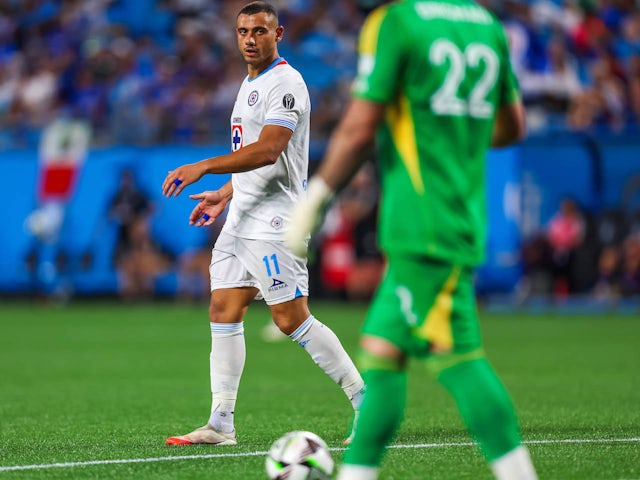  Cruz Azul striker Giorgos Giakoumakis on July 31, 2024