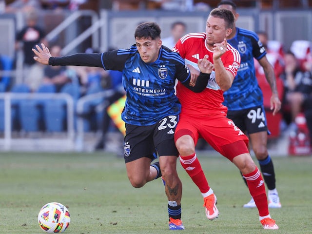 Hernan Lopez of the San Jose Earthquakes on July 7,2024