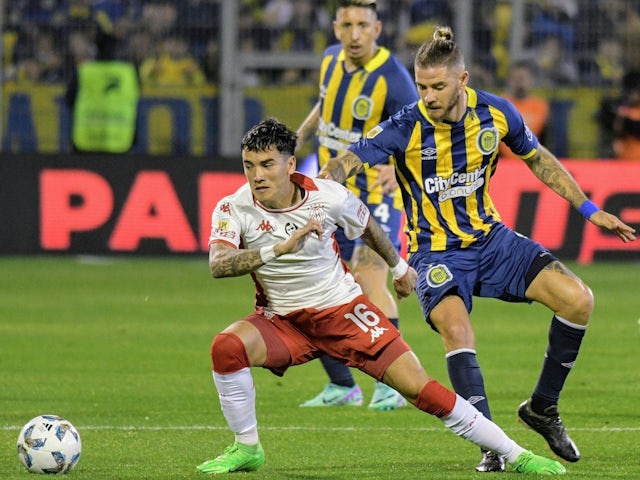 Rodrigo Cabral of Huracan in action July 27, 2024