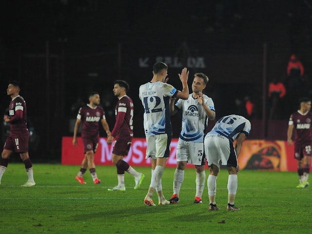 Independiente Rivadavia players celebrating on August 2, 2024