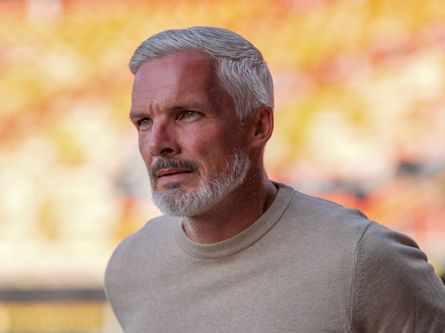 Jim Goodwin (Manager) of Dundee United during the 2024/25 Pre Season Friendly match between Dundee United and Luton Town at CalForth Construction Arena, Tannadice Park, Scotland on 26 July 2024 [on August 2, 2024]