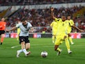 Jota Silva in action for Portugal against Sweden in March 2024.