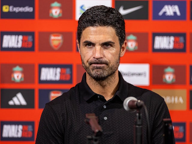 Arsenal manager Mikel Arteta pictured in July 2024