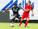 Mohame Ouedraogo of Rheindorf Altach in action on July 19, 2024