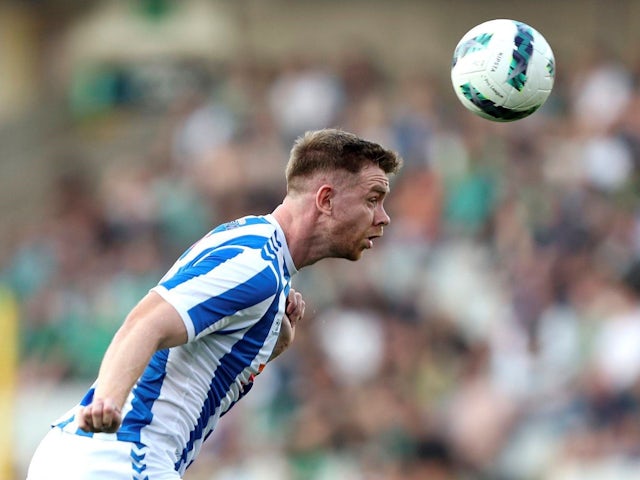 Stuart Findlay of Kilmarnock FC during the UEFA Europa League second qualifying round, second leg match between Circle Brook and Kilmarnock FC at the Jan Breidel Stadium on 1 August 2024 [on August 2, 2024]