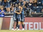 Tai Baribo of the Philadelphia Union celebrates his goal on July 27, 2024