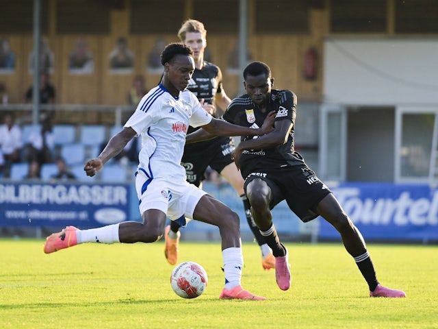 Cheick Mamadou Diabate of Wolfsberger in action on July 9, 2024