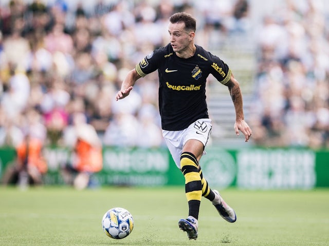 Bersant Celina of AIK in action on August 3, 2024