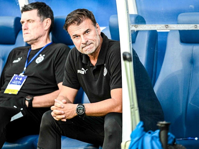 Aleksandar Stanojevic of Partizan Belgrade during his side's UEFA Champions League Play-Off Second Qualifying Round, First Leg against Dynamo Kiev - on  July 23, 2024 [on August 6, 2024]