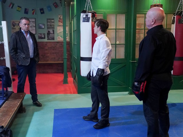 Alfile, Tommy and Phil on EastEnders on July 22, 2024