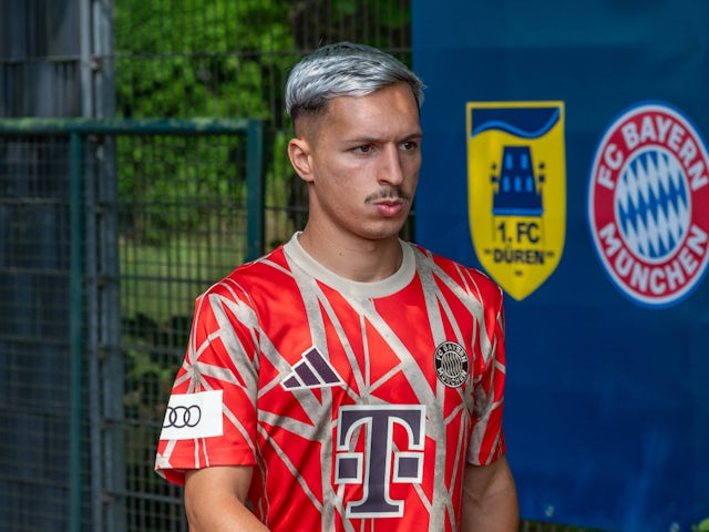 Bayern Munich's Bryan Zaragoza pictured in July 2024