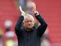 Sheffield United manager Chris Wilder applauds the fans on July 27, 2024